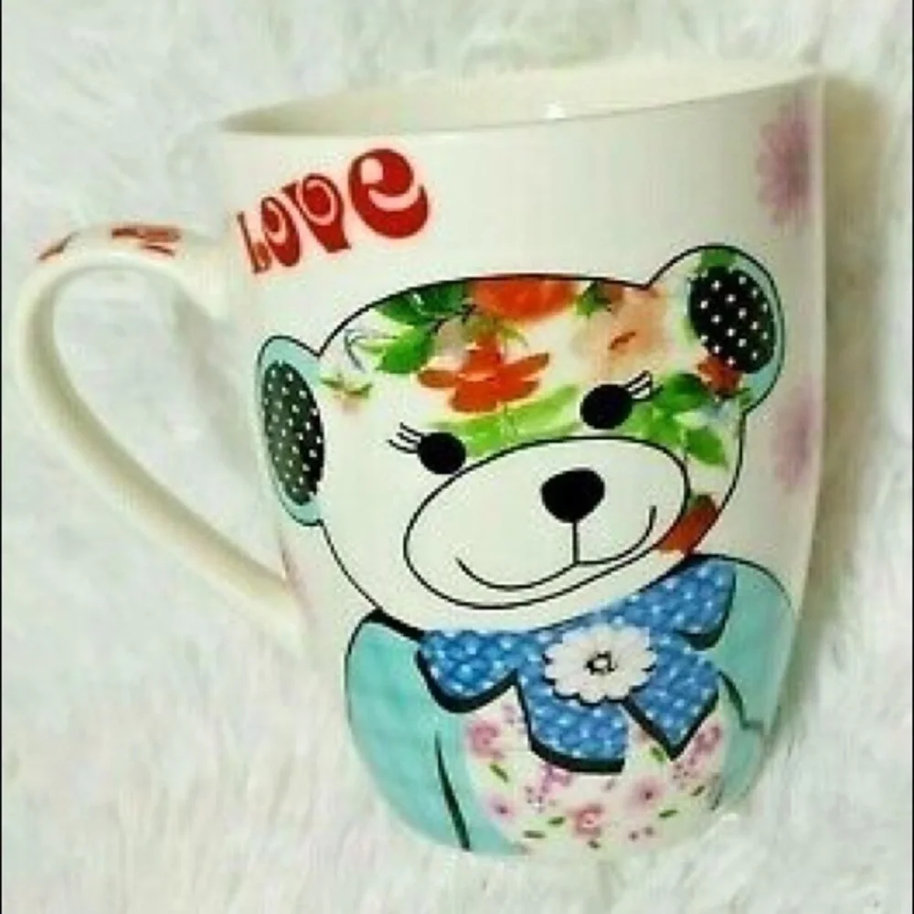 🛍All For You Patchwork Teddy Love Ceramic